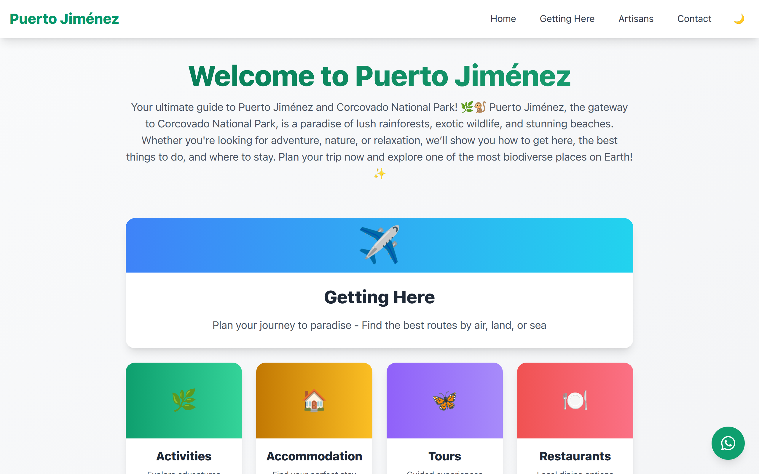 Puerto Jiménez Info